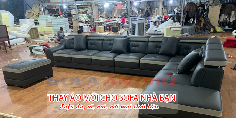 xưởng bọc da ghế sofa